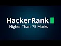 SQL Higher Than 75 Marks HackerRank com