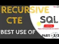 Best Use of Recursive CTE Part 3 of 3 in SQL TAIK18 20-12 Power BI