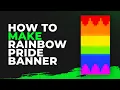 Minecraft Rainbow Pride Flag Banner Tutorial Easy Step-by-Step