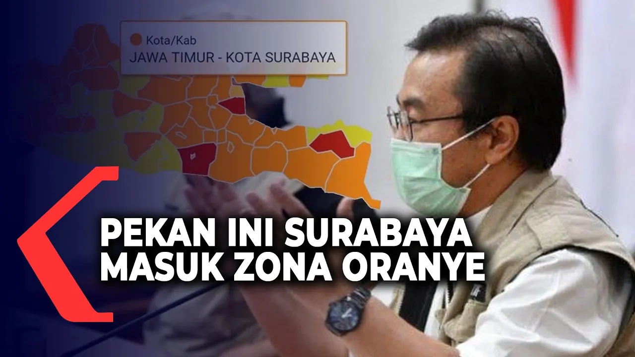 Walikota Surabaya Tri Rismaharini menyebut ,90 persen kasus baru Covid-19 di surabaya berasal dari p. 