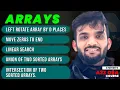 Rotate Array by K places Union Intersection of Sorted Arrays Move Zeros to End Arrays Part-2