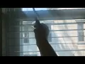 How to raise and lower 2 faux wood cordless Venetian blinds