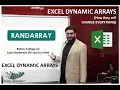 RandArray Function - Excel Dynamic Array
