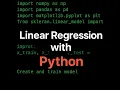 Linear Regression with Python