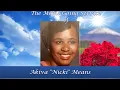The Home Going Service of Akiva Nicki Means