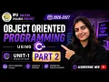 Object Oriented Programming Using C UNIT 1 PART 2 IPU Second Year 2026-2027