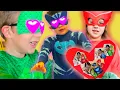 Download Lagu PJ Masks in Real Life ❤️ Zombie Love Cakes! ❤️ PJ Masks Official