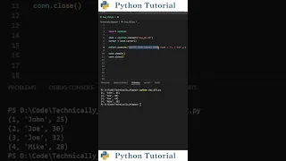 Deleting Rows In SQLite Database With Python Python Tutorial