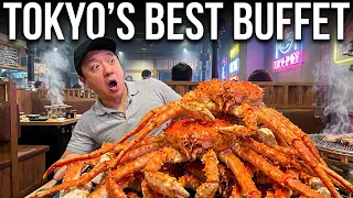 BEST All You Can Eat KING CRAB STEAK Buffet in Tokyo Japan