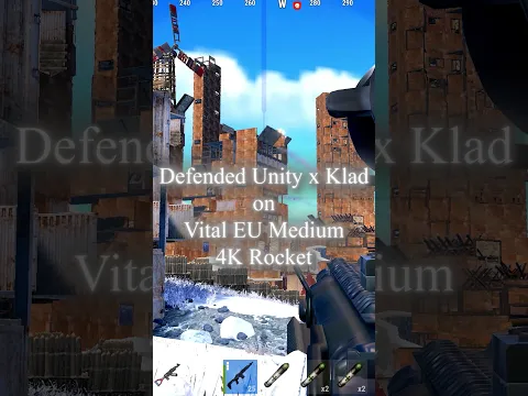 Defended 4000 Rocket Raid on Vital EU Medium #rust #rustconsole
