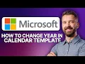 How To Change Year In Microsoft Word Calendar Template 2026 Updated Tutorial