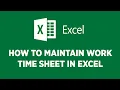 Simple Time Sheet In Excel Calculating Time In MS Excel How to Prepare Time Sheet in Excel