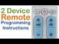 UltraPro Universal Remote for 2 Devices - Programming Instructions Review by Skywind007