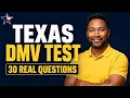 Texas DMV Permit Test 2026 30 Real Practice Questions Pass First Try
