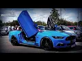 Simon s Ford Mustang from England featuring Vertical Lambo Doors Conversion Kit