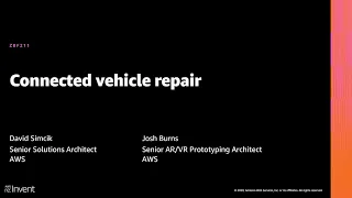 AWS re:Invent 2020: Connected vehicle repair
