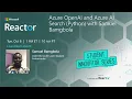 Azure OpenAI and Azure AI Search Python