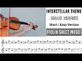 Free Sheet || Interstellar - Hans Zimmer || Violin Sheet Music