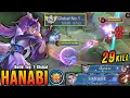 Download Lagu 29 Kills + SAVAGE \u0026 MANIAC!! 9.700+ MMR Hanabi Brutal Damage!! - Build Top 1 Global Hanabi ~ MLBB