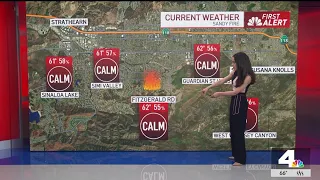 First Alert Forecast Offshore wind to continue into second day of Sandy Fire