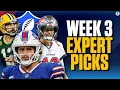 NFL WEEK 3 FREE EXPERT PICK Packers at Bucs Bills at Dolphins MORE CBS Sports