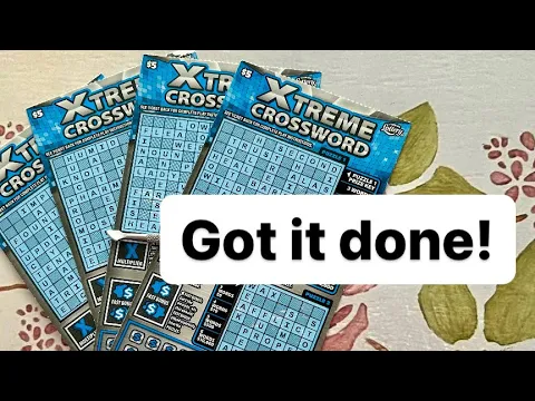 Download MP3 Got a win on Florida Lottery Xtreme Crossword scratch off tickets