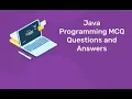Java Multiple Choice Questions-1 Classes and Objects
