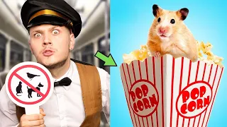FORMAS ENGRAÇADAS DE ESCONDER PETS NO AVIÃO!