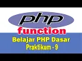 Belajar PHP Dasar - Membuat Program Function