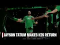 Jayson Tatum introduced in return to Boston Celtics NBA on ESPN