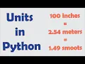 19 Using pints for units in python