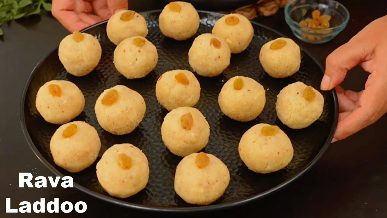           Rava Laddoo Recipe   Sooji Laddoo Recipe   Kabitaskitchen