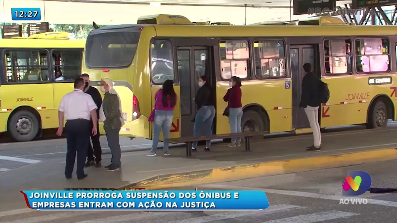 Joinville prorroga suspensão dos ônibus e empresas entram com ação na justiça