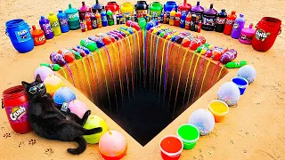 Our Cat is Back for a Giant 1000L Underground Hole Experiment!