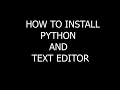 How To Install Python In Hindi Atom Text Editor Hello World Program In Python