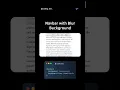 Navbar with Blur Background