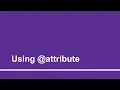 Using attribute Part - 25 Using ASP Net Blazor for Absolute Beginners