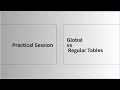 GTT vs Regular tables Practical Session Oracle SQL Tutorials