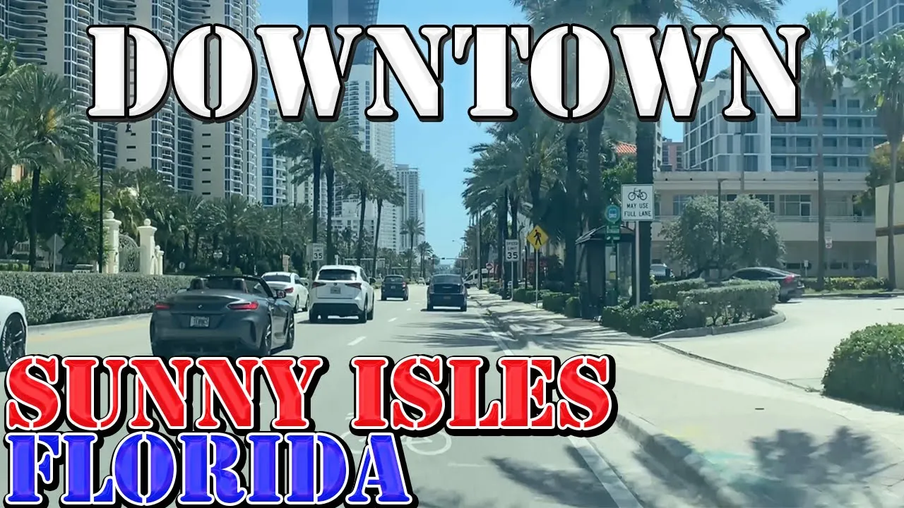 Sunny Isles Beach - Florida - 4K Downtown Drive - download from YouTube for free