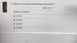 MCAP Practice Problem 1