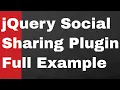 jQuery Javascript C Share Social Sharing Buttons Embed on Your Website Full Example