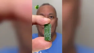 👂ASMR SOUR DUDES FILLED SOUR BITES CANDY GREEN APPLE FLAVOR EATING SOUNDS👂ORIGINAL LENGTH👂#asmr 