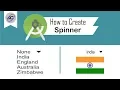 How to Create Spinner in Android Studio SpinnerAndroid Android Coding