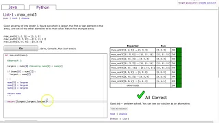 Codingbat - max