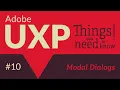 Adobe UXP Things you need to know Modal Dialogs