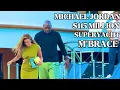 MICHAEL JORDAN YVETTE PRIETTO LEFT M BRACE SUPERYACHT FOR DINNER AMAZONICO MONACO emman25MC