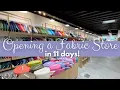 Filling and Opening a New Fabric Store in Brussels in 11 Days