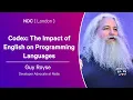 Codex The Impact of English on Programming Languages - Guy Royse