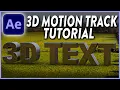How to Motion Track 3D Text Titles in After effects Element 3D