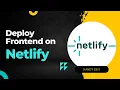 Deploy React Next app using netlify Frontend deployment using Netlify
